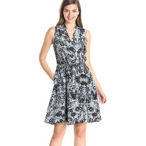 Rebecca Taylor Kiku Floral Print Silk Dress 0
